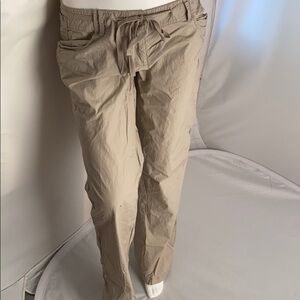 Willow and Clay beige drawstring cargo pants 6